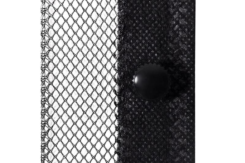 Insektsdraperier 2 st med magneter svart 200x80 cm - Svart - Friluftsutrustning - Myggnät & insektsnät - Myggskydd