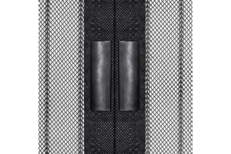 Insektsdraperier 2 st med magneter svart 220x100 cm - Svart - Trädgård & spabad - Utemiljö - Trädgårdsdekoration - Myggnät & insektsnät