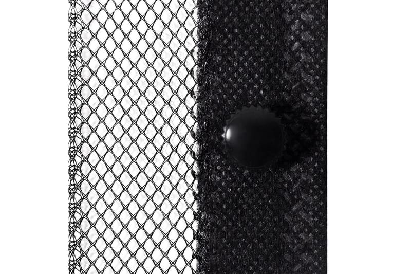 Insektsdraperier 2 st med magneter svart 220x100 cm - Svart - Trädgård & spabad - Utemiljö - Trädgårdsdekoration - Myggnät & insektsnät