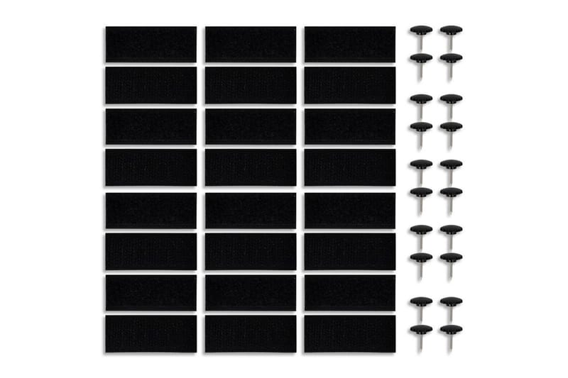 Insektsnät till dörr 210x100 cm 2 st magnet svart - Svart - Trädgård & spabad - Utemiljö - Trädgårdsdekoration - Myggnät & insektsnät