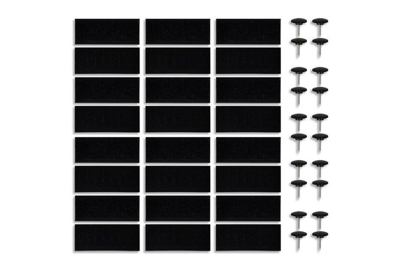Insektsnät till dörr 210x100 cm 2 st magnet svart - Svart - Trädgård & spabad - Utemiljö - Trädgårdsdekoration - Myggnät & insektsnät