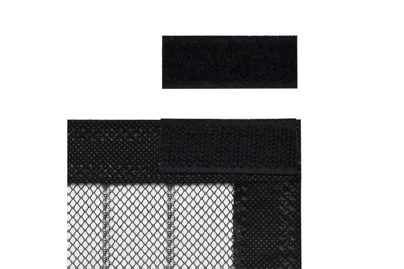 Insektsnät till dörr 210x100 cm 2 st magnet svart - Svart - Trädgård & spabad - Utemiljö - Trädgårdsdekoration - Myggnät & insektsnät