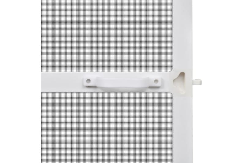 Nätdörr med gångjärn 120x240 cm vit - Vit - Trädgård & spabad - Utemiljö - Trädgårdsdekoration - Myggnät & insektsnät