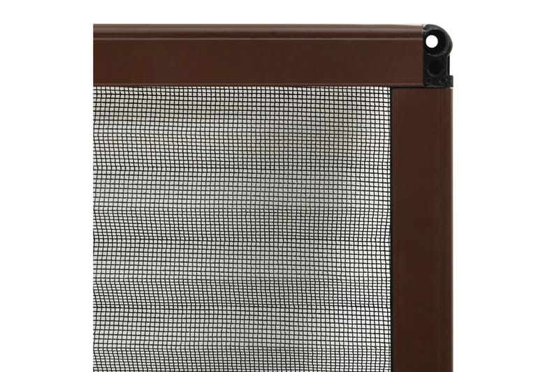 Plisserat insektsnät för fönster brun 80x120 cm aluminium - Brun - Friluftsutrustning - Myggnät & insektsnät - Myggskydd