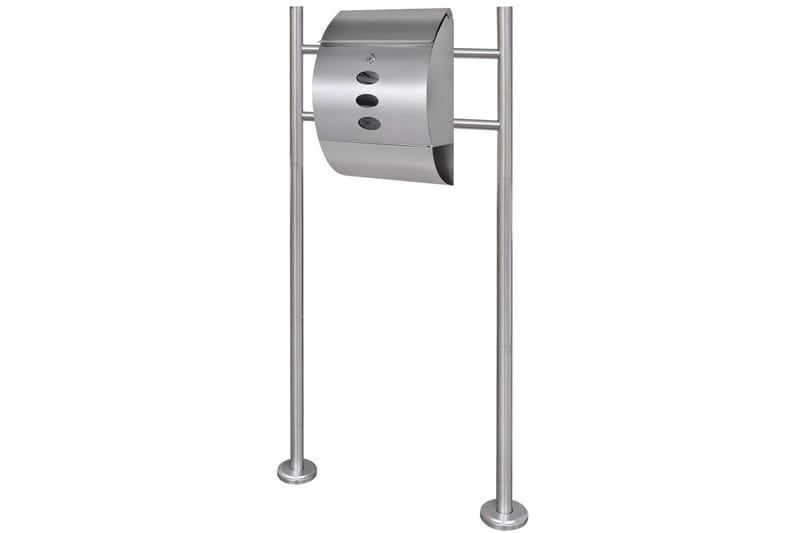 Brevlåda på stativ i rostfritt stål - Silver - Brevlåda - Postlåda & post