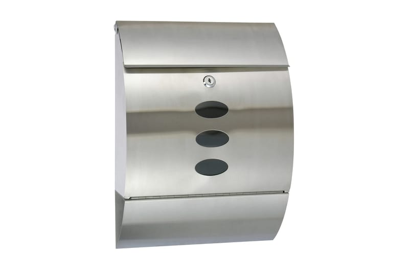 HI Brevlåda rostfritt stål 30x12x40 cm - Silver - Brevlåda - Postlåda & post
