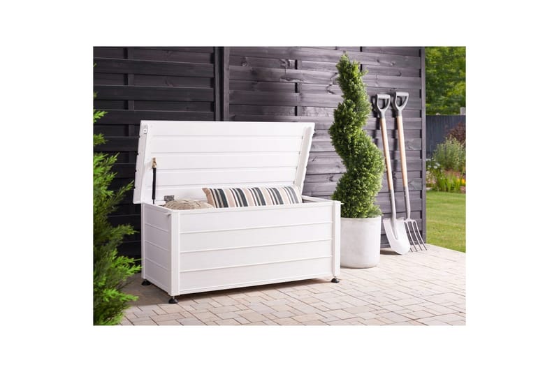 Låda Campalto Vit, 113x50x52 cm - Vit, 113x50x52 cm - Trädgård & spabad - Utemiljö - Trädgårdsdekoration - Postlåda & post