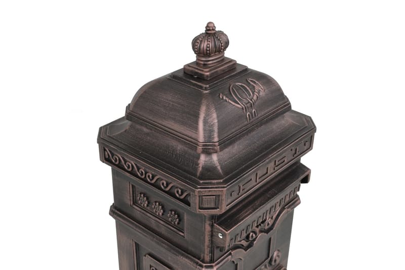 Markpostlåda vintage stil rostfri aluminium brons - Brun - Trädgård & spabad - Utemiljö - Trädgårdsdekoration - Postlåda & post - Brevlåda