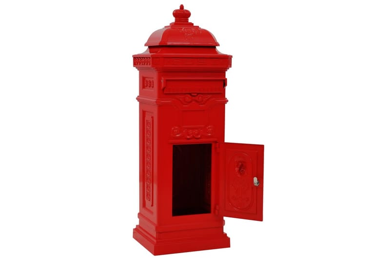 Markpostlåda vintage stil rostfri aluminium röd - Röd - Brevlåda - Postlåda & post