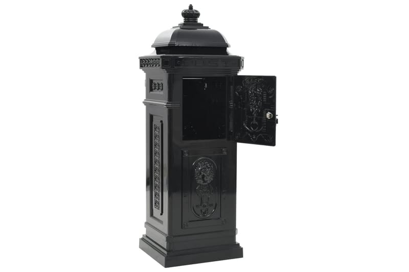 Markpostlåda vintage stil rostfri aluminium svart - Svart - Trädgård & spabad - Utemiljö - Trädgårdsdekoration - Postlåda & post - Brevlåda
