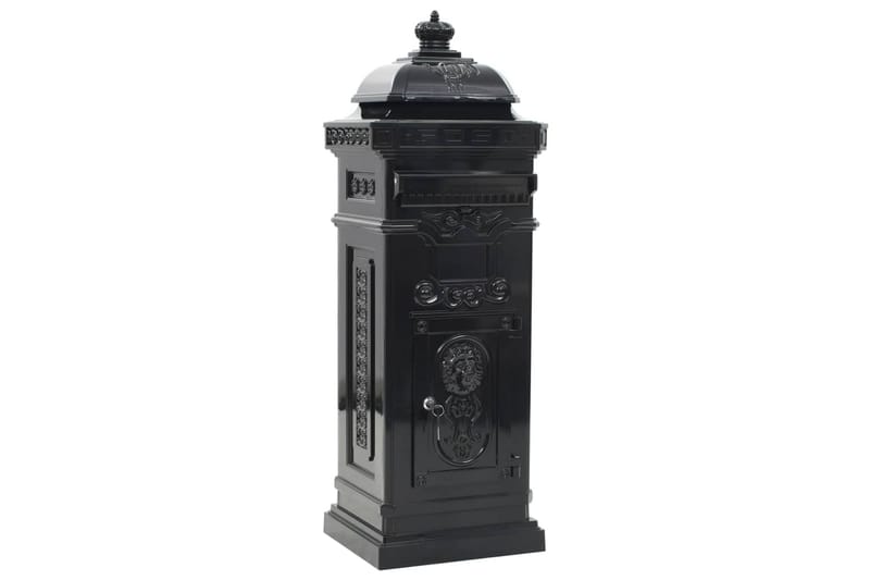 Markpostlåda vintage stil rostfri aluminium svart - Svart - Trädgård & spabad - Utemiljö - Trädgårdsdekoration - Postlåda & post - Brevlåda