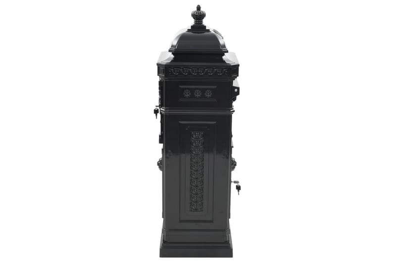 Markpostlåda vintage stil rostfri aluminium svart - Svart - Trädgård & spabad - Utemiljö - Trädgårdsdekoration - Postlåda & post - Brevlåda