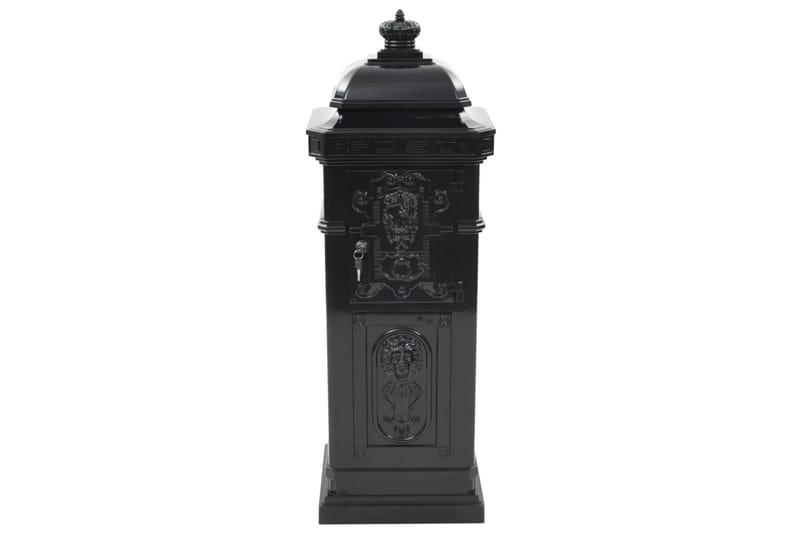 Markpostlåda vintage stil rostfri aluminium svart - Svart - Trädgård & spabad - Utemiljö - Trädgårdsdekoration - Postlåda & post - Brevlåda