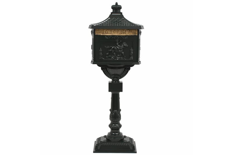 Postlåda på stolpe vintage stil rostfri aluminium grön - Grön - Trädgård & spabad - Utemiljö - Trädgårdsdekoration - Postlåda & post - Brevlåda