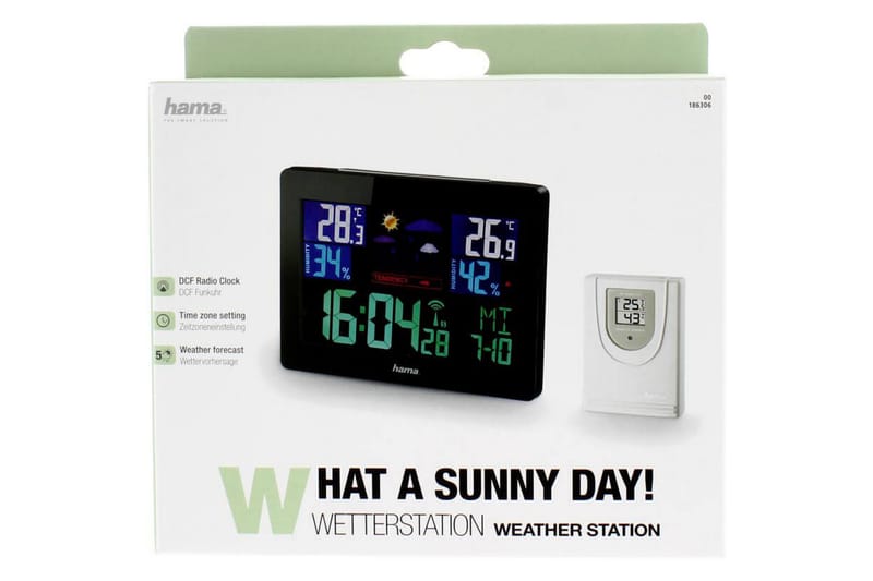 HAMA Väderstation EWS-1400 Color Svart - HAMA - Utomhustermometer - Termometrar