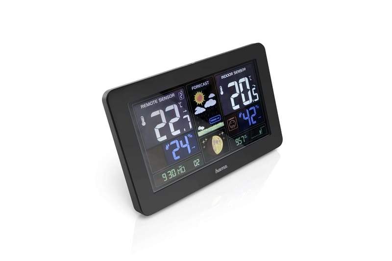 HAMA Väderstation Premium Inkl. USB-laddning - HAMA - Trädgård & spabad - Utemiljö - Trädgårdsdekoration - Regn & temperatur - Utomhustermometer