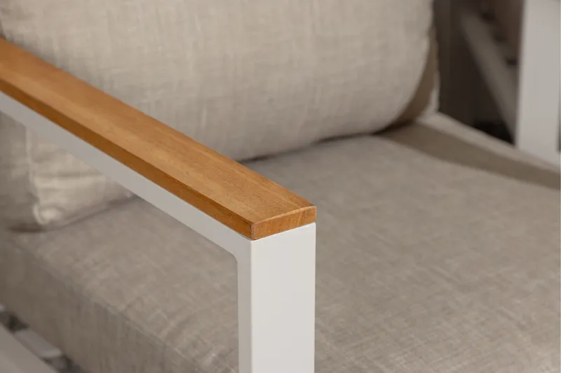 Aspvik Soffgrupp 5-sits - Grå / Beigea dynor - Trädgård & spabad - Utemiljö - Altan & terrass - Altanmöbler