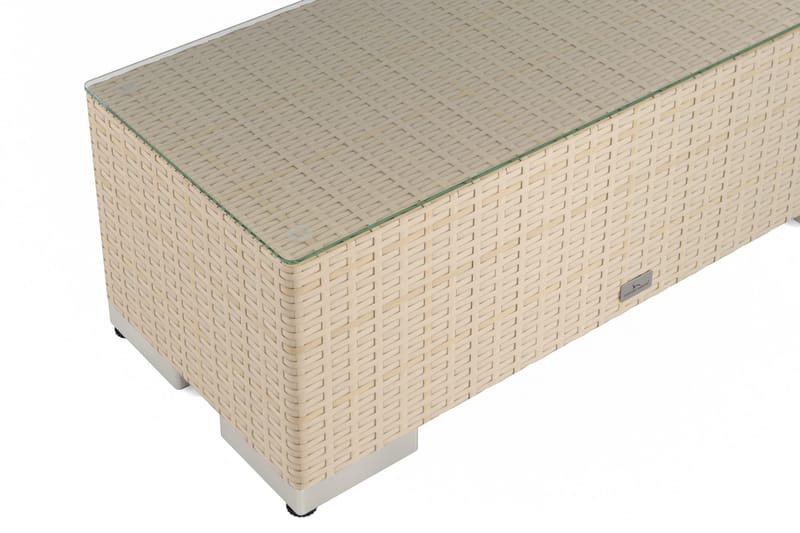 Bahamas Avslut utomhus 38x90 cm - Beige - Utemöbler - Loungemöbler - Modulsoffa utomhus