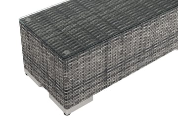 Bahamas Avslut utomhus 38x90 cm - Grå - Utemöbler - Loungemöbler - Modulsoffa utomhus