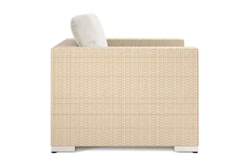 Bahamas Loungefåtölj utomhus i konstrotting - Beige - Utemöbler - Loungemöbler - Loungestol utomhus