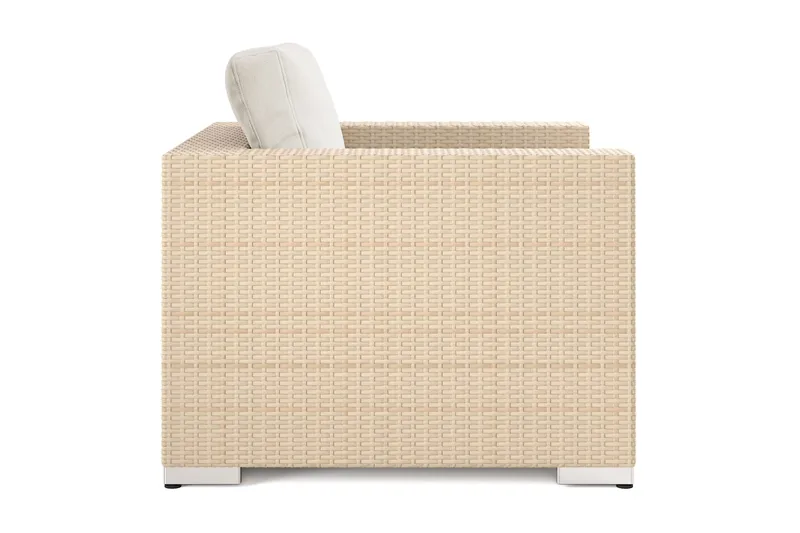 Bahamas Loungefåtölj utomhus i konstrotting - Beige - Utemöbler - Loungemöbler - Loungestol utomhus