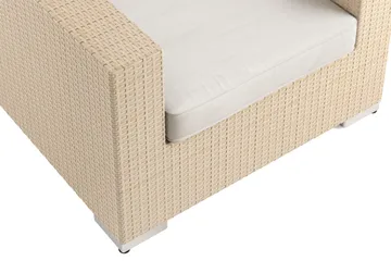Bahamas Loungefåtölj utomhus i konstrotting - Beige - Utemöbler - Loungemöbler - Loungestol utomhus