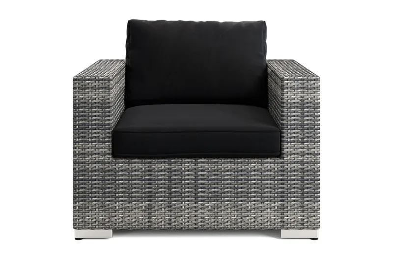 Bahamas Loungefåtölj utomhus i konstrotting - Grå - Utemöbler - Loungemöbler - Loungestol utomhus