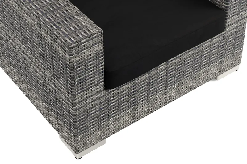 Bahamas Loungefåtölj utomhus i konstrotting - Grå - Utemöbler - Loungemöbler - Loungestol utomhus