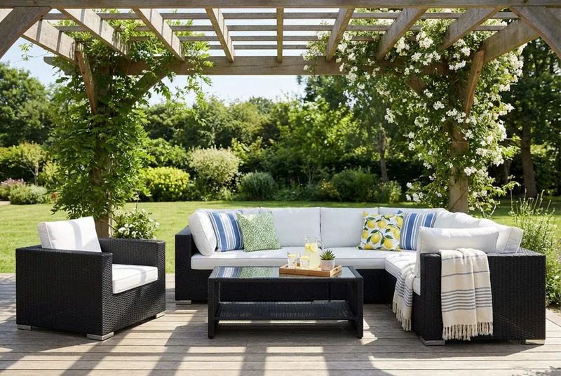 Bahamas Loungefåtölj utomhus i konstrotting - Svart - Utemöbler - Loungemöbler - Loungestol utomhus