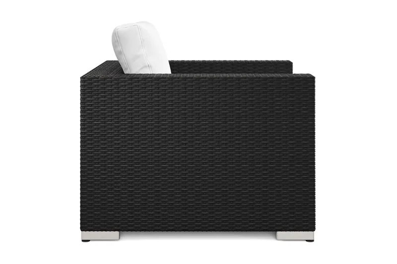 Bahamas Loungefåtölj utomhus i konstrotting - Svart - Utemöbler - Loungemöbler - Loungestol utomhus