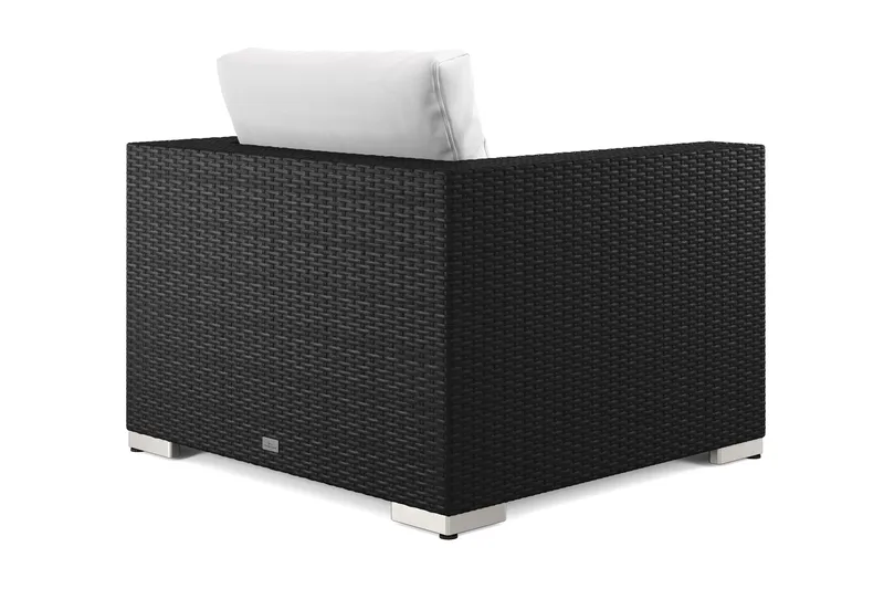 Bahamas Loungefåtölj utomhus i konstrotting - Svart - Utemöbler - Loungemöbler - Loungestol utomhus