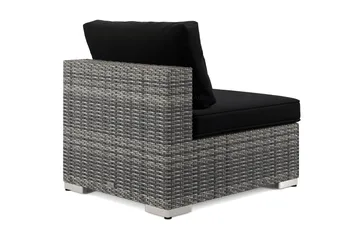 Bahamas Mittmodul utomhus i konstrotting - Grå - Utemöbler - Loungemöbler - Modulsoffa utomhus - Mittmodul utesoffa