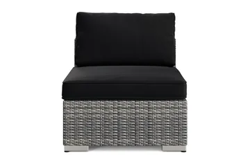Bahamas Mittmodul utomhus i konstrotting - Grå - Utemöbler - Loungemöbler - Modulsoffa utomhus - Mittmodul utesoffa
