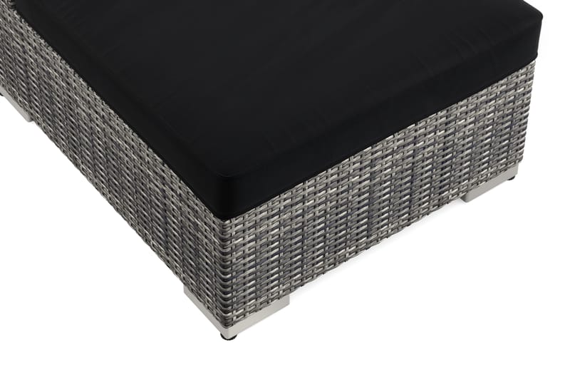 Bahamas Mittmodul utomhus i konstrotting - Grå - Utemöbler - Loungemöbler - Modulsoffa utomhus - Mittmodul utesoffa