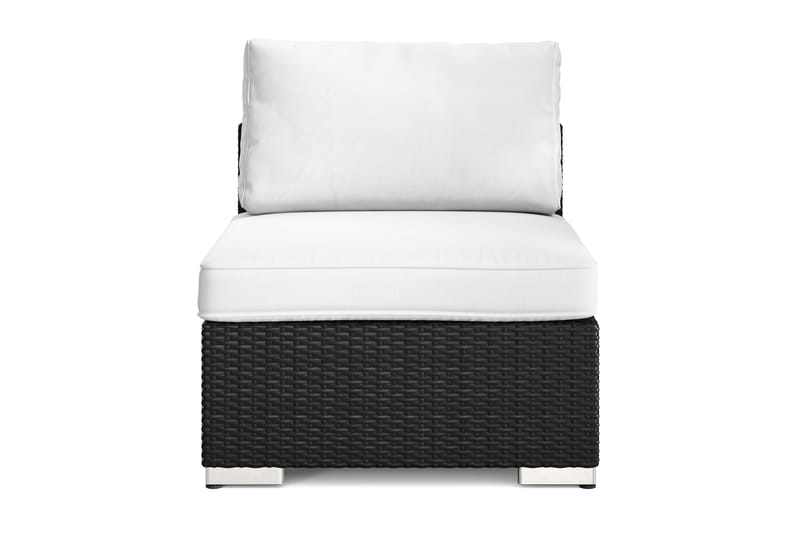 Bahamas Mittmodul utomhus i konstrotting - Svart - Utemöbler - Loungemöbler - Modulsoffa utomhus - Mittmodul utesoffa