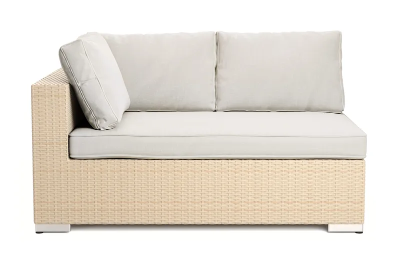 Bahamas Vänstermodul utomhus 140 cm - Beige - Utemöbler - Loungemöbler - Modulsoffa utomhus - Högermoduler utesoffa
