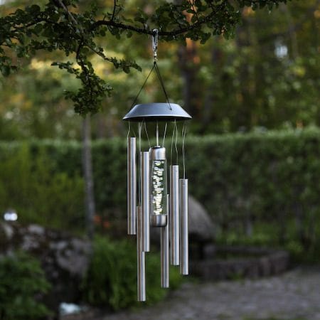 Bubbly Solcellsvindspel 35 cm - silver - Trädgård & spabad - Utemiljö - Trädgårdsdekoration - Trädgårdsfigurer & trädgårdsprydnad - Vindsnurra & vindspel