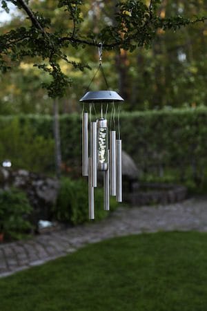 Bubbly Solcellsvindspel 35 cm - silver - Trädgård & spabad - Utemiljö - Trädgårdsdekoration - Trädgårdsfigurer & trädgårdsprydnad - Vindsnurra & vindspel