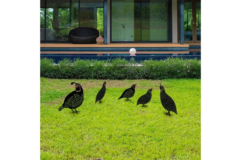 Dekorativ Trädgårds Metalltillbehör Set Cirel Svart - Svart - Trädgård & spabad - Utemiljö - Trädgårdsdekoration - Trädgårdsfigurer & trädgårdsprydnad - Trädgårdsstaty