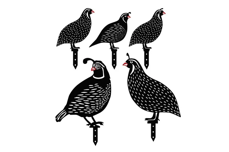 Dekorativ Trädgårds Metalltillbehör Set Cirel Svart, Svart