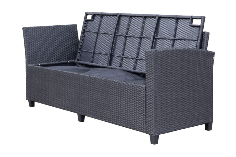 James Light med förvaring - Svart - Trädgård & spabad - Utemiljö - Altan & terrass - Altanmöbler