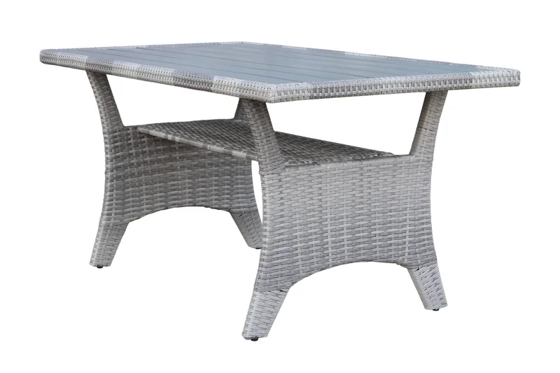 James Light Stor L-formad vändbar loungegrupp utomhus i konstrotting med förvaring och gråa dynor - Grå - Trädgård & spabad - Utemiljö - Altan & terrass - Altanmöbler