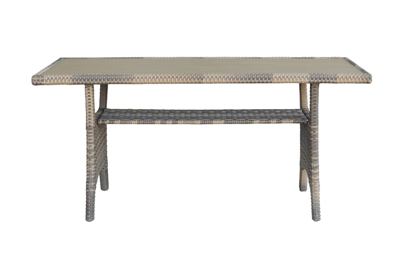 James Light Stor L-formad vändbar loungegrupp utomhus i konstrotting med förvaring och vita dynor - Brun / Beige - Trädgård & spabad - Utemiljö - Altan & terrass - Altanmöbler