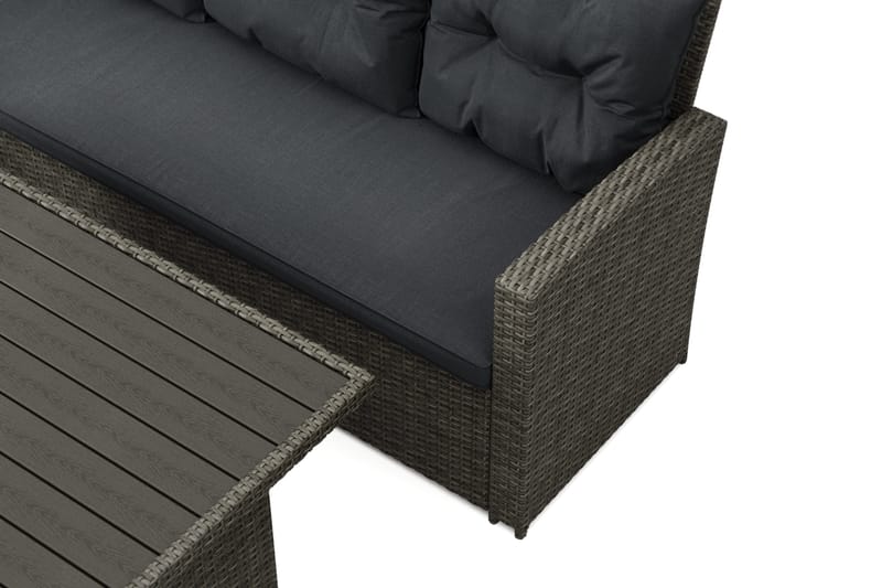 James Loungegrupp Utomhus Vänster – 5-sits Soffgrupp i Konstrotting - Grå - Trädgård & spabad - Utemiljö - Altan & terrass - Altanmöbler