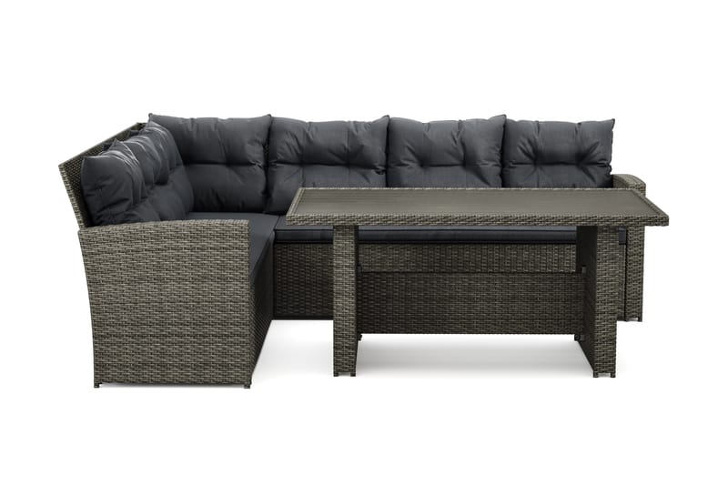 James Loungegrupp Utomhus Vänster – 5-sits Soffgrupp i Konstrotting, Grå