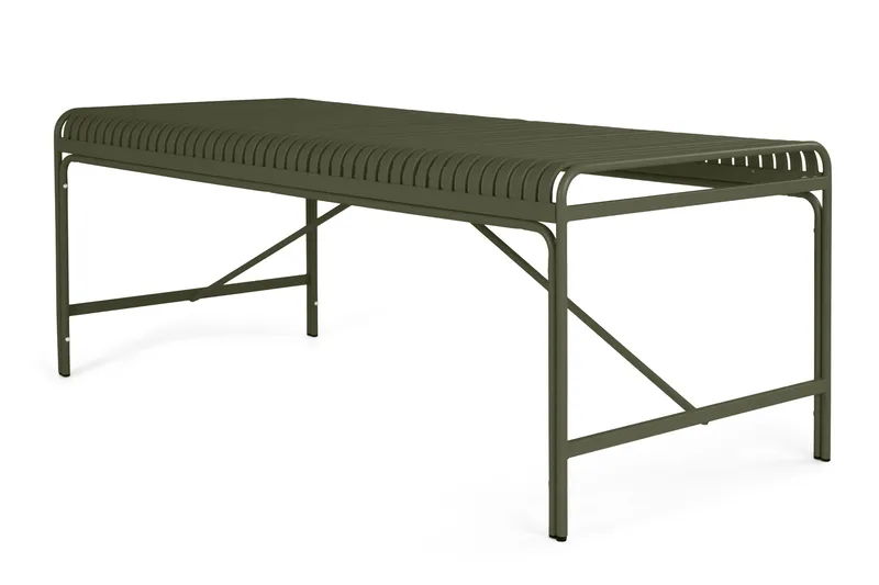 Jarva Rektangulärt Matbord Utomhus 90x200 cm i Metall - Grön - Utemöbler - Utebord & trädgårdsbord - Matbord utomhus
