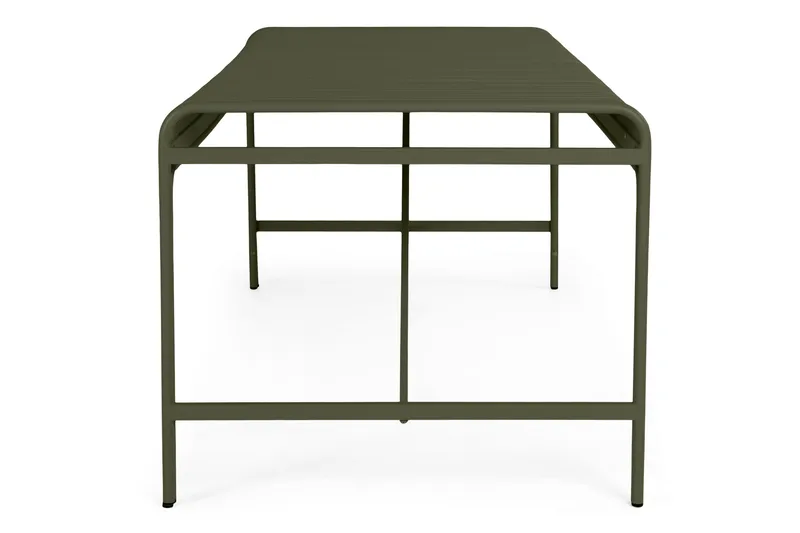 Jarva Rektangulärt Matbord Utomhus 90x200 cm i Metall - Grön - Utemöbler - Utebord & trädgårdsbord - Matbord utomhus