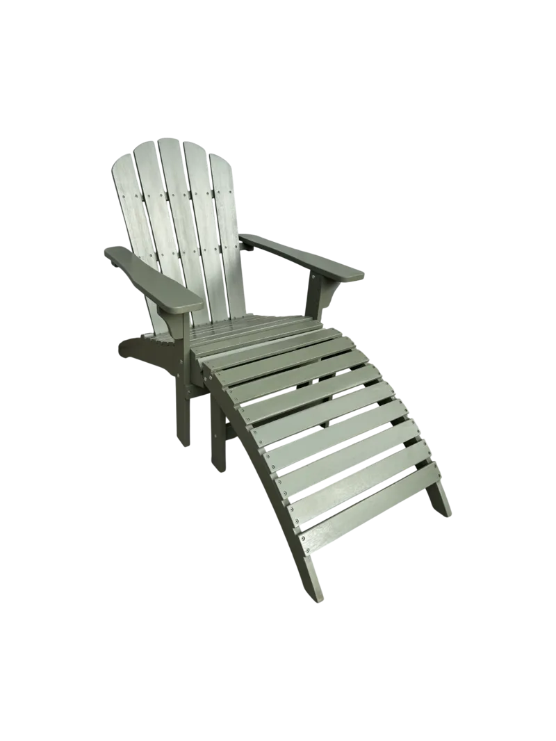 Landet Däckstol utomhus i akacia trä - Mörkgrön - Utemöbler - Utestol & trädgårdsstol - Solstolar - Däckstol