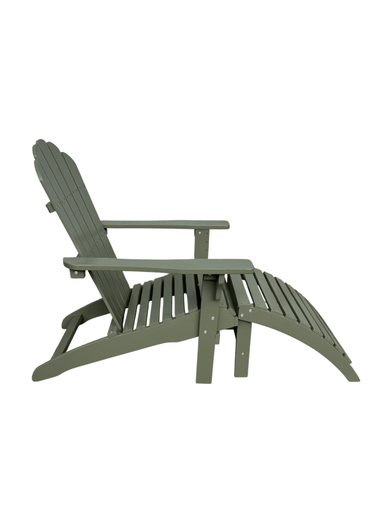 Landet Däckstol utomhus - Mörkgrön - Utemöbler - Utestol & trädgårdsstol - Solstolar - Däckstol