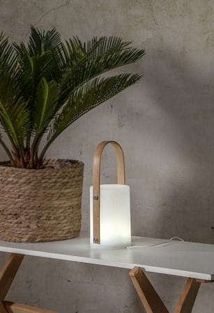 Lisa Lykta 12 cm - vit och naturfärgad - Trädgård & spabad - Utemiljö - Trädgårdsdekoration - Trädgårdsfigurer & trädgårdsprydnad - Utelykta